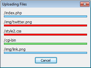 Multiconnection to an FTP server